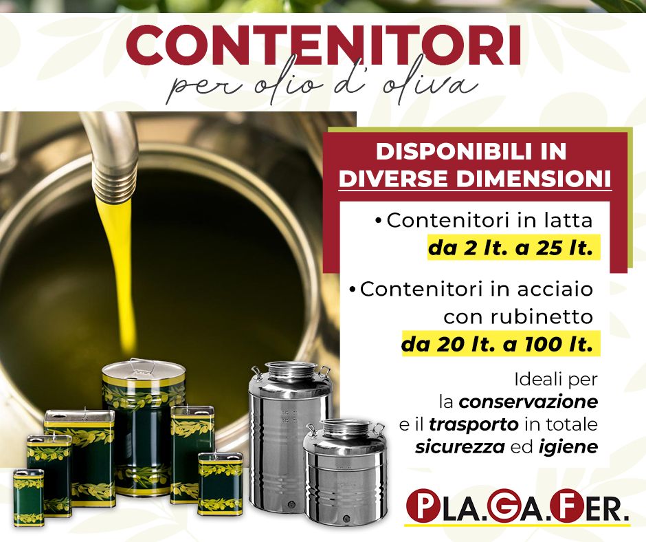 Contenitori per olio d'oliva