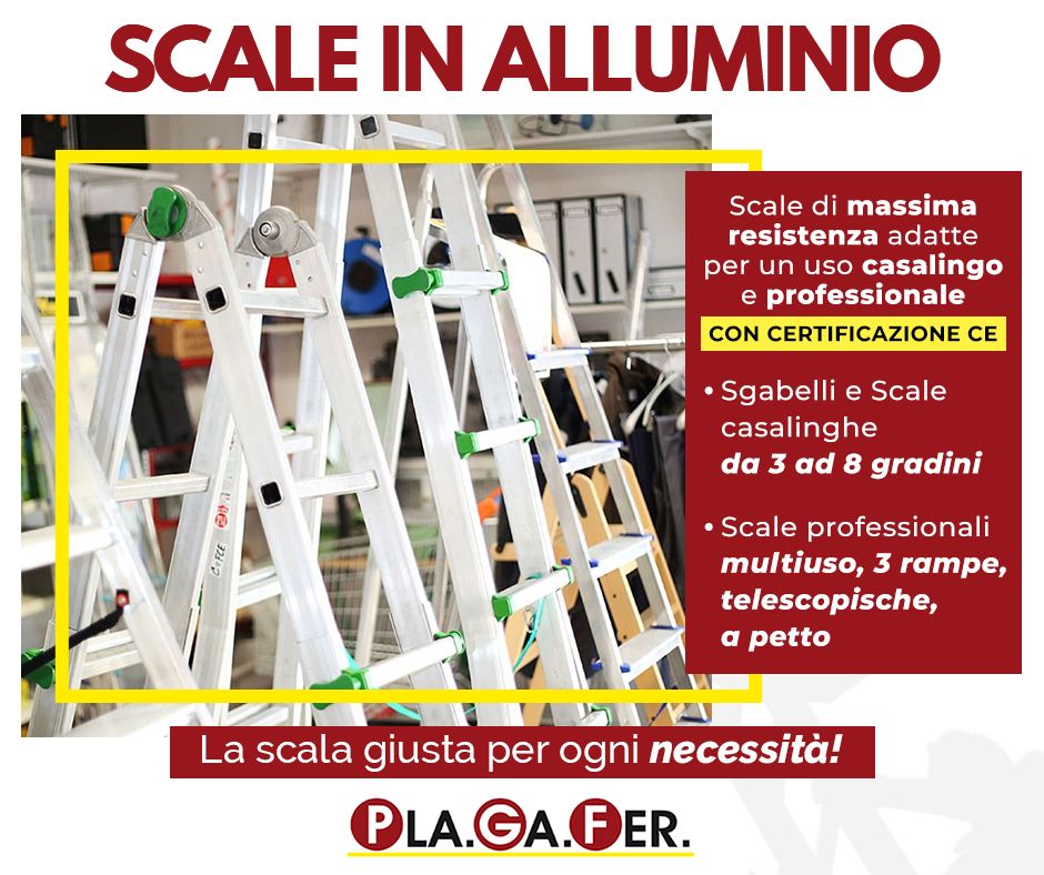 Scale in alluminio casalinghe e professionali