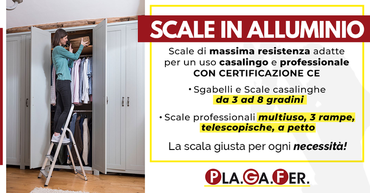 E' tempo di pulizie di casa! Scegli la scala giusta per le tue #necessità! ☑️