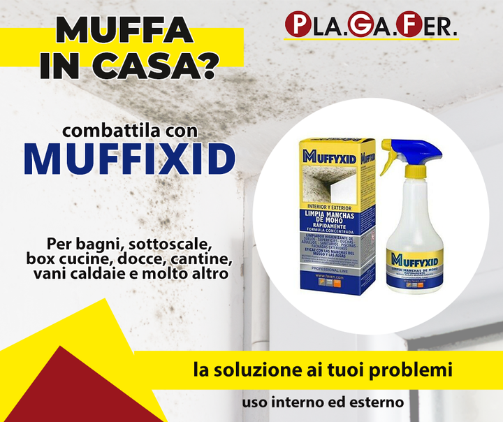#Muffixid è il trattamento che risolve efficacemente e rapidamente i problemi della muffa da muri e rivestimenti murali.
