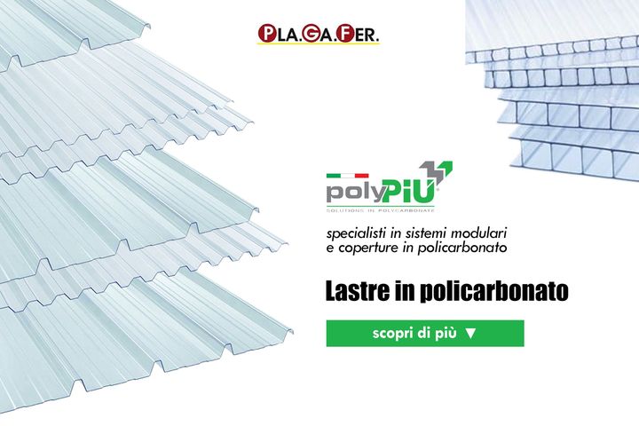 Da Plagafer 👉 #Lastre in #policarbonato #POLYPIU'🔝